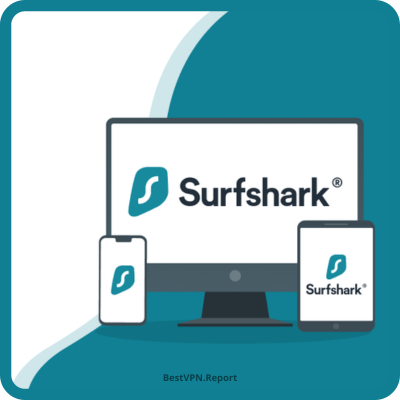 Surshark VPN logo.