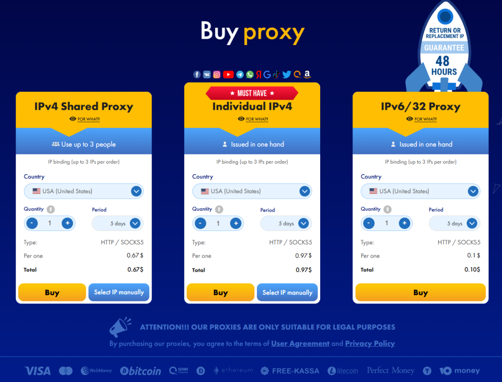 SpaceProxy price.