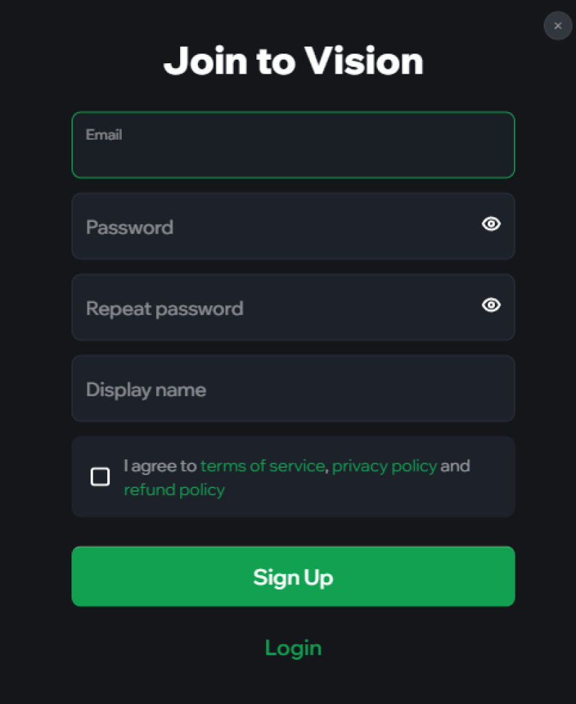 Vision registration.